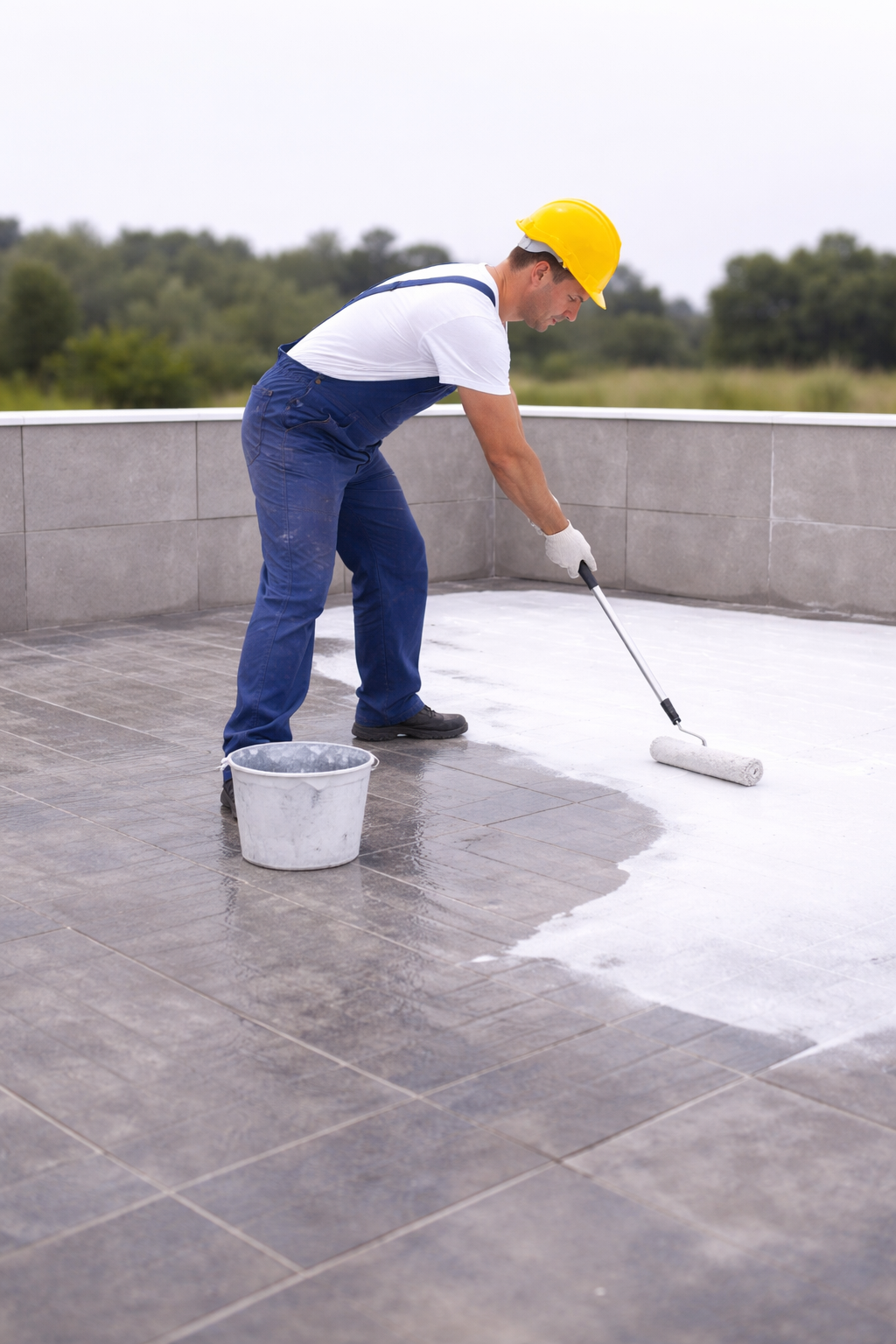 Waterproofing work in Trichy terrace