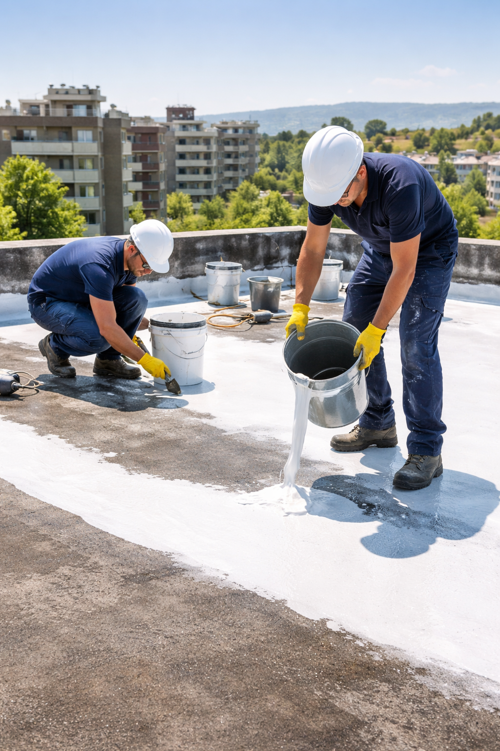 Bathroom waterproofing work