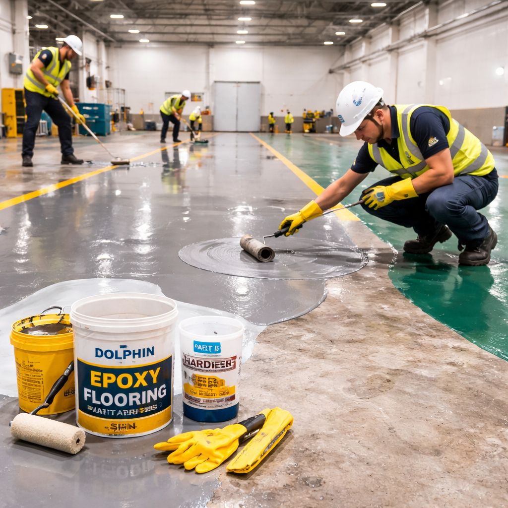 Epoxy flooring in Trichy industrial commercial flooring